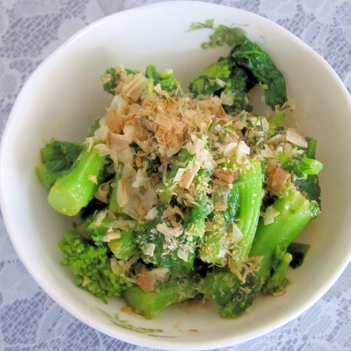 菜花のからし醤油和え